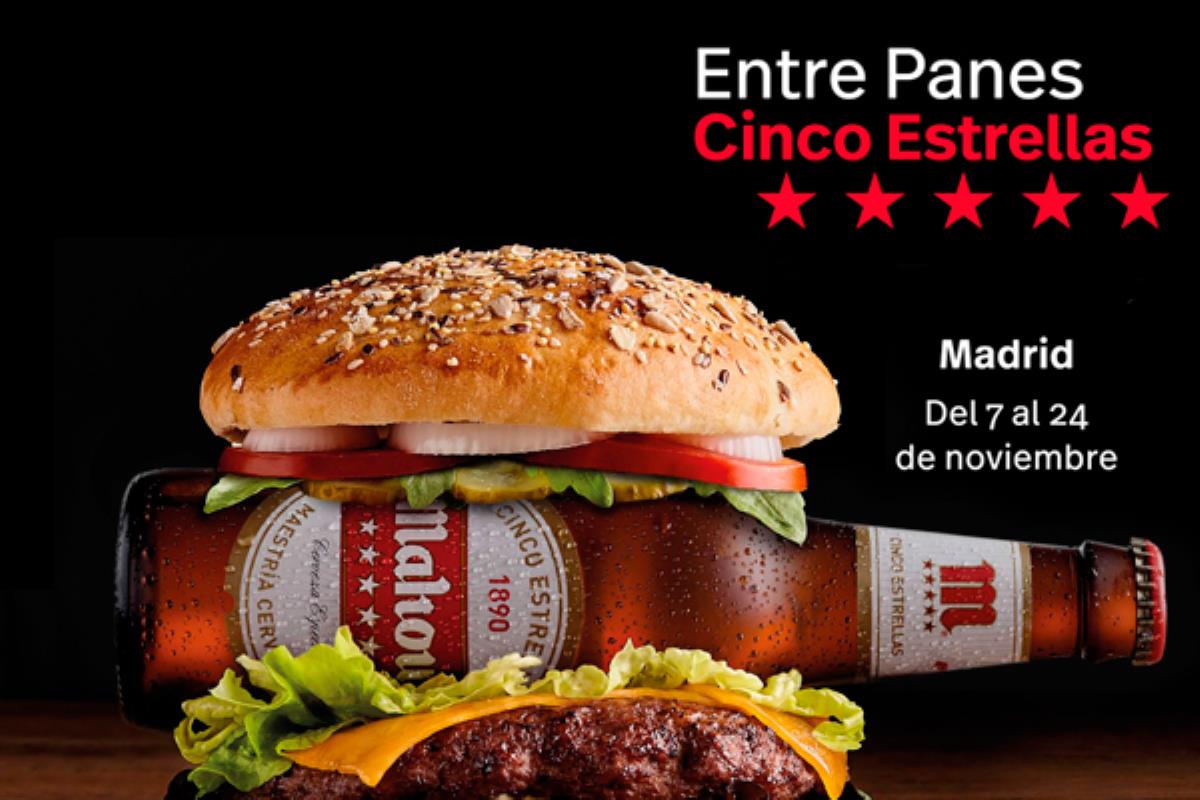 Mahou te invita a dos suculentas hamburguesas en los locales participantes en ‘Entre Panes Cinco Estrellas’