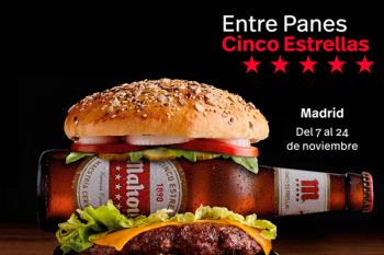Mahou te invita a dos suculentas hamburguesas en los locales participantes en ‘Entre Panes Cinco Estrellas’