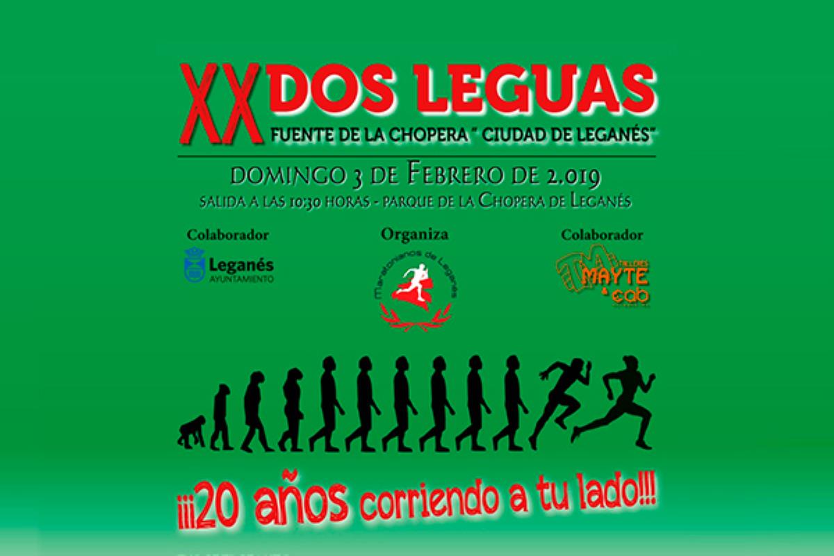 El próximo 3 de febrero tendrá lugar la 20 edición de la carrera ‘Dos leguas fuente de la chopera - Ciudad de Leganés’