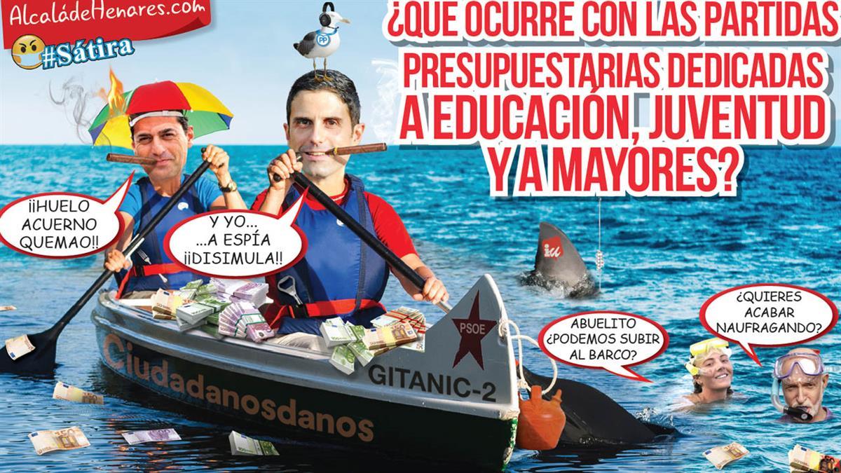 ¿Qué ocurre con las partidas presupuestarias dedicadas a Educación, Juventud y a Mayores?