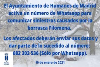 Humanes pone a disposición de todos los vecinos y vecinas un número 