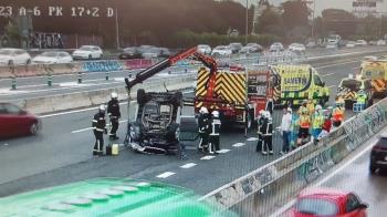 El accidente está provocando algunas retenciones