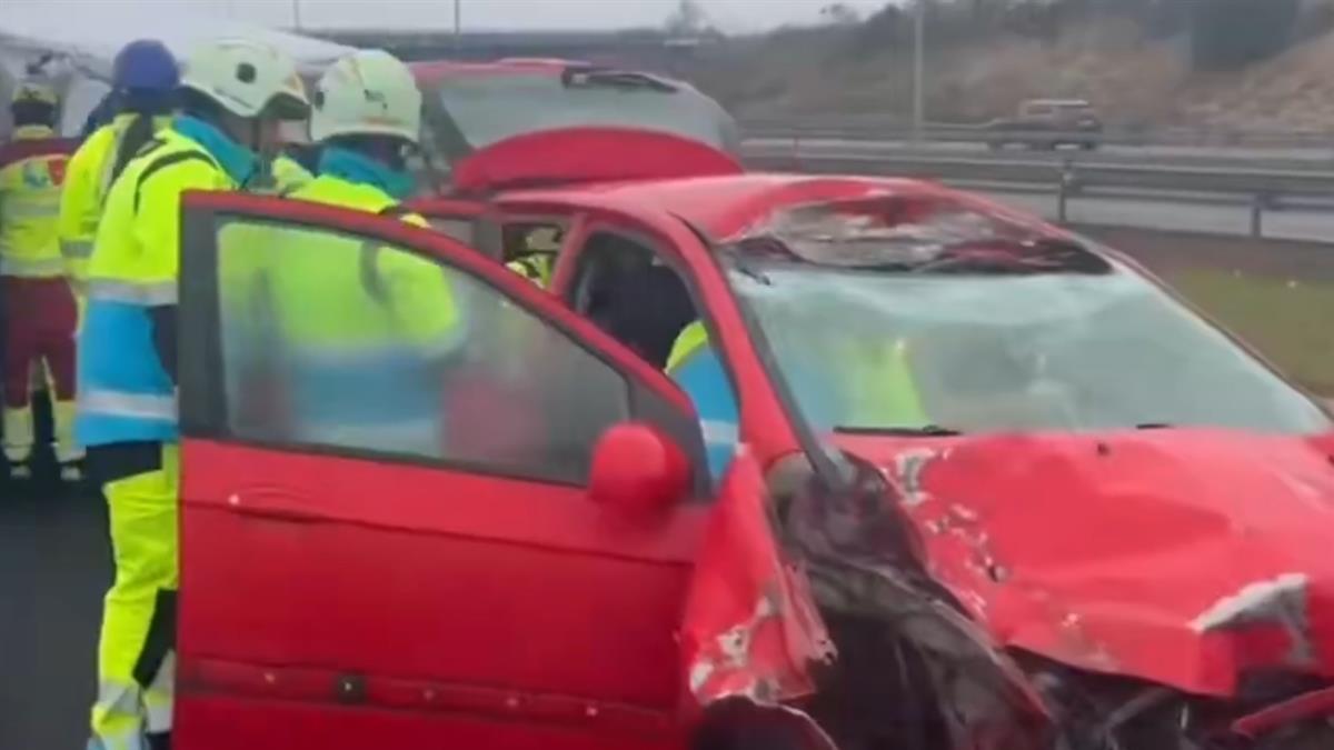 El accidente ha tenido lugar a la altura del kilómetro 65