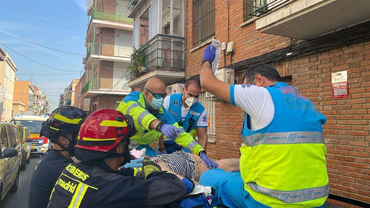 El SUMMA 112 ha conseguido estabilizarla y la han trasladado al Hospital Doce de Octubre