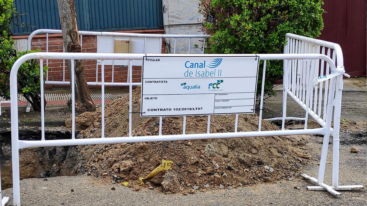 Esta obra se realiza en la calle Encinar