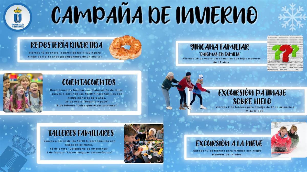 Cuentacuentos, yincanas, talleres familiares, cocina y excursiones forman parte de esta programación.