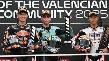 Adrián Fernández logra su primera victoria en Moto3