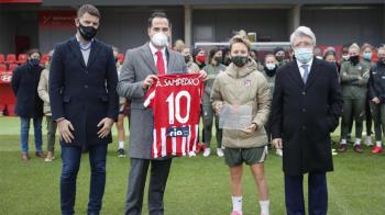 El vicepresidente asistió al entrenamiento del Club Atlético de Madrid Femenino en el centro deportivo Wanda Alcalá de Henares
