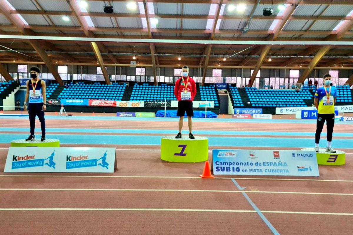 El atleta getafense quedó segundo en el Campeonato de España Sub-16