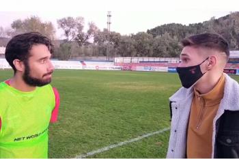 El capitán de la RSD Alcalá, Alberto Benítez, atendió a Soy de Alcalá tras el empate a cero del equipo alcalaíno ante el Rayo B en el Val