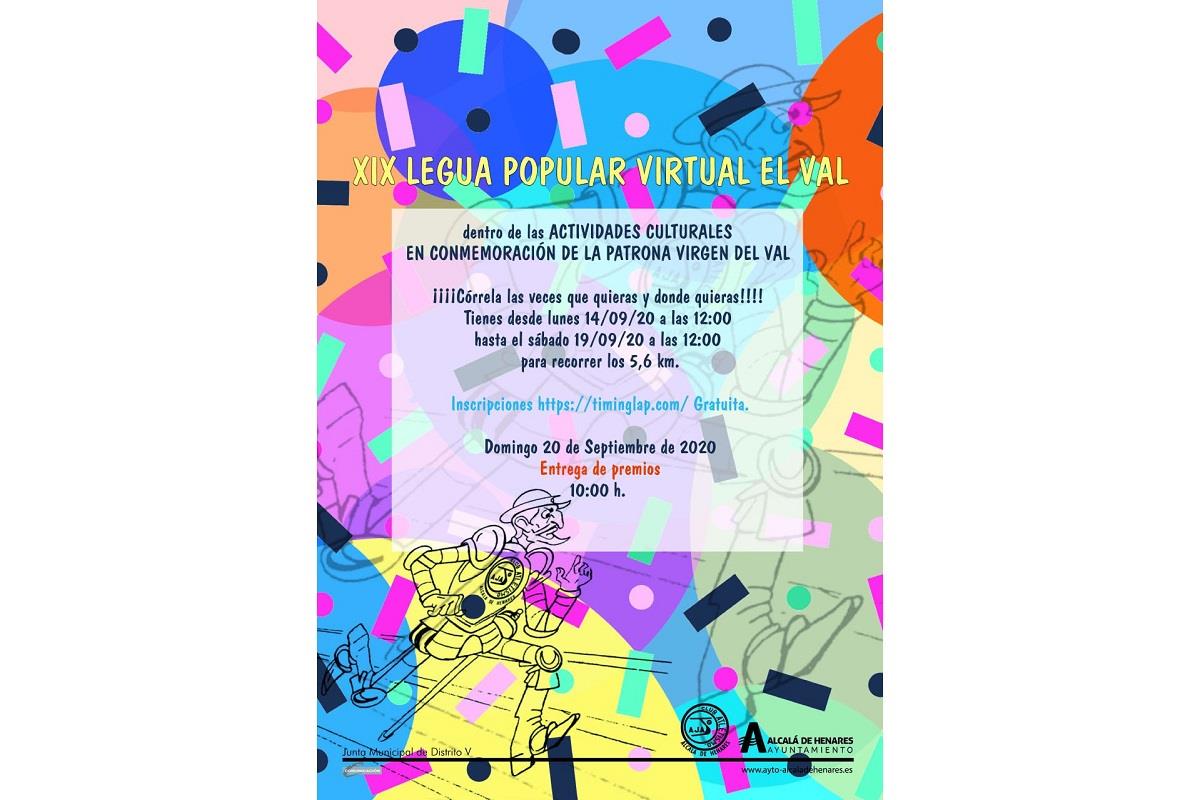 Los actos estarán marcados por las medidas de seguridad y la XIX Legua Popular online