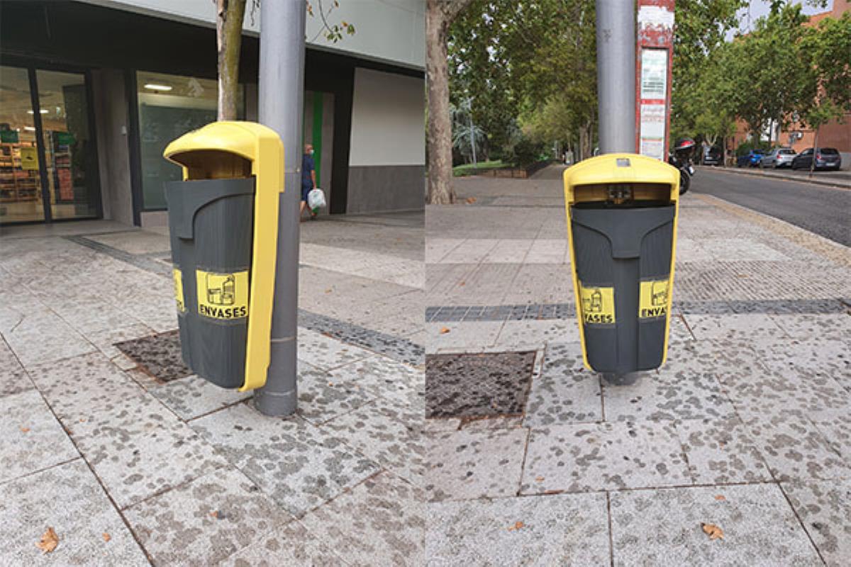 Se han dispuesto varios contenedores de reciclaje en ciertos puntos de la localidad