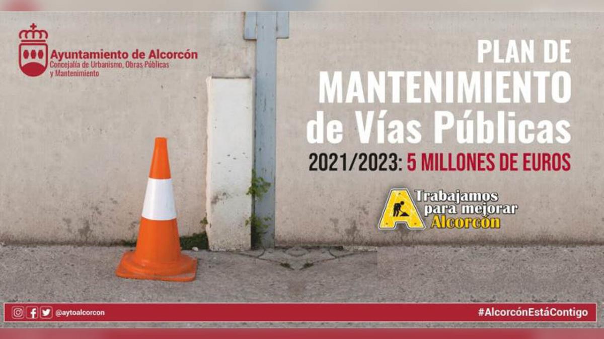 El Ayuntamiento de Alcorcón ha impulsado un Plan de Mantenimiento en las calles de la ciudad con un doble propósito de mejora