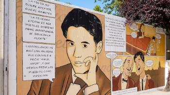 ALON publica un documental del mural de la Biblioteca Federico García Lorca