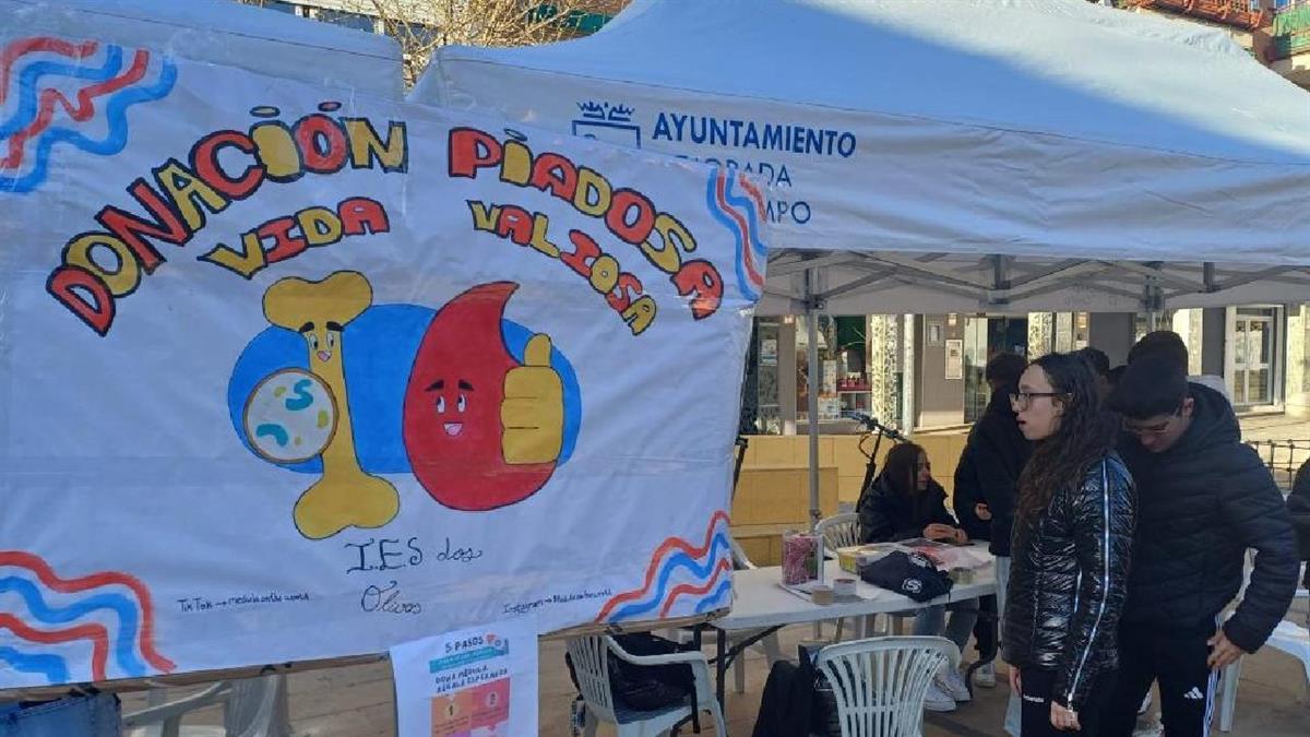 Los alumnos de Mejorada del Campo conciencian sobre la donación de médula