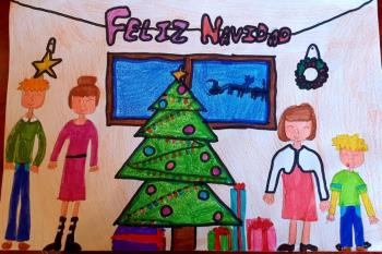 Una de estas postales felicitará a los vecinos