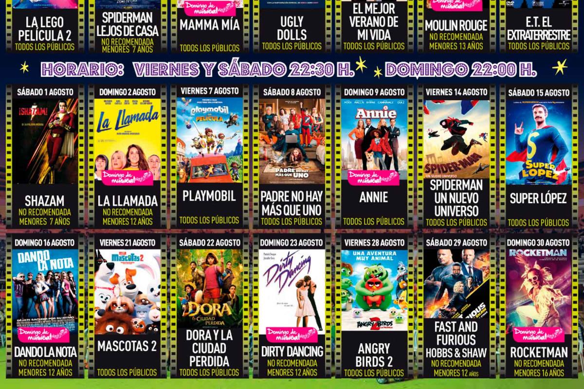 Las proyecciones cierran el programa del 'Cine de verano' de la ciudad los próximos 28, 29 y 30 de agosto