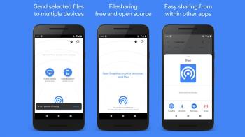 La aplicación imita el sistema de Apple, AirDrop, para enviar y recibir documentos en red