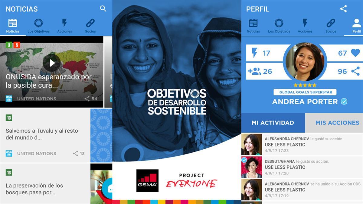 Infórmate sobre los objetivos y avances o ponte manos a la obra gracias a la app de desarrollo sostenible