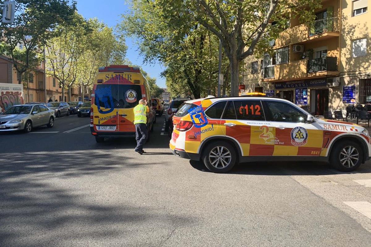 El hombre presentaba una herida que le ha dañado el pulmón y fue trasladado al Hospital 12 de Octubre