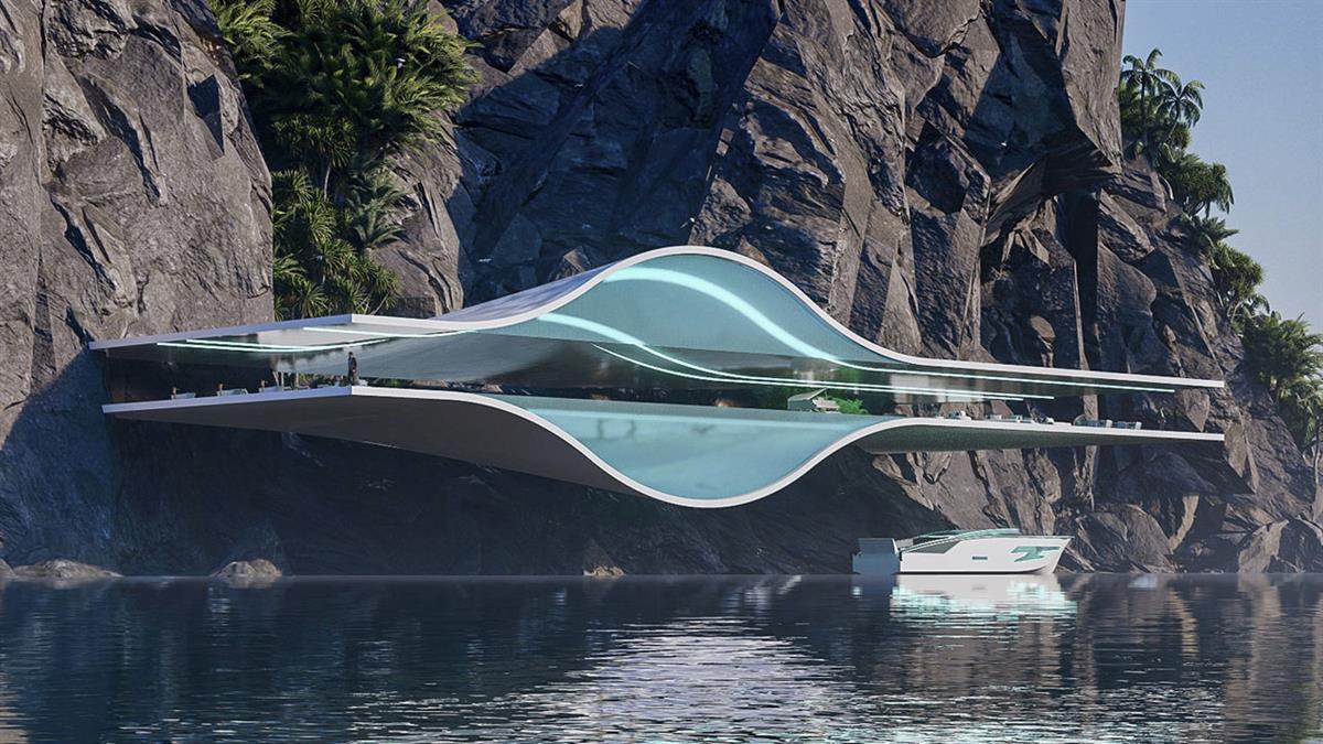 Un arquitecto ha diseñado una mansión en medio del océano