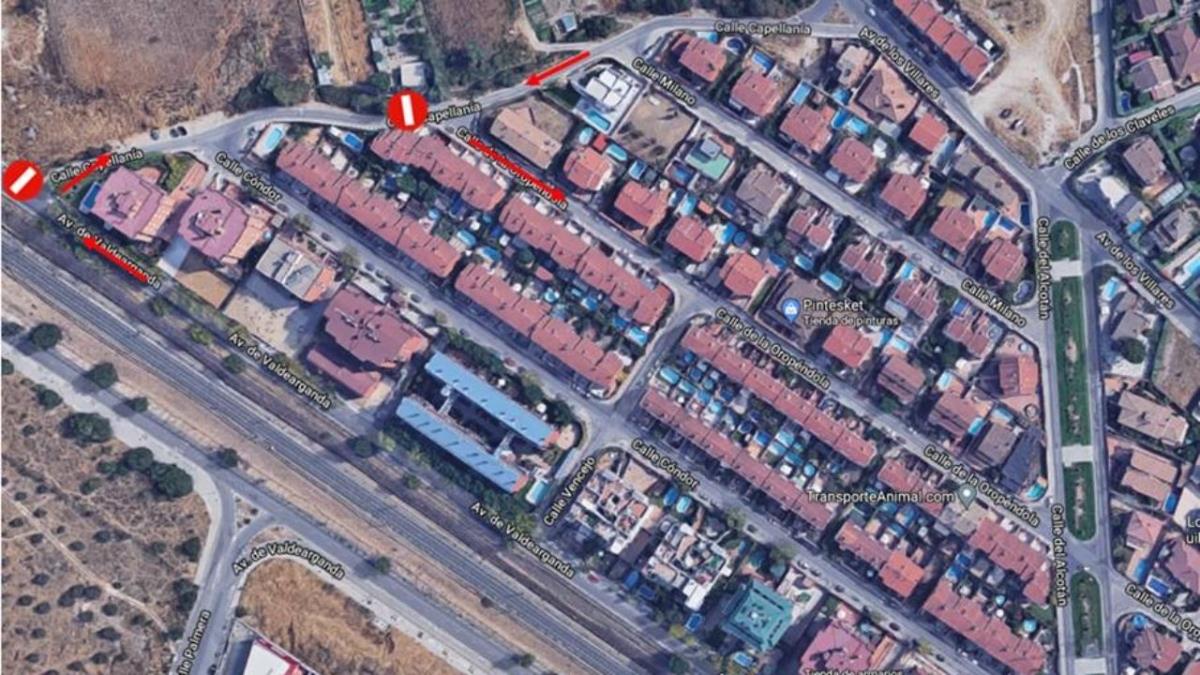 Las obras en la Avenida de Valdearganda durarán hasta el 8 de julio 