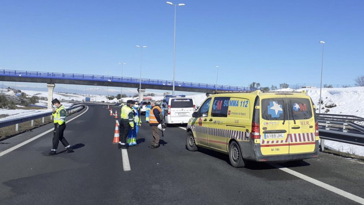 Las víctimas fueron arrolladas por una conductora en el kilómetro 28 de  la M-45