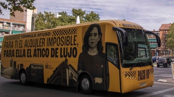 Más Madrid invierte en un autobús para denunciar la "Fórmula PP"