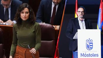 La presidenta de la Comunidad de Madrid responde a las acusaciones que afectan a su alcalde en Móstoles