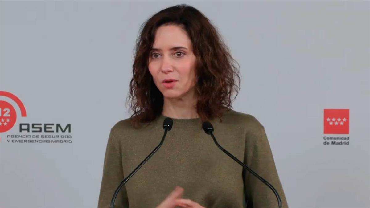 Isabel Díaz Ayuso valora los resultados de las elecciones en Extremadura