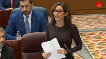 La presidenta regional asegura que Más Madrid se va a quedar “en las raspas”