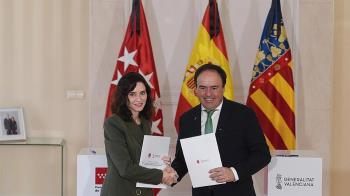 Ayuso y Pérez Llorca firman un protocolo de colaboración para mejorar la proyección internacional de ambas regiones