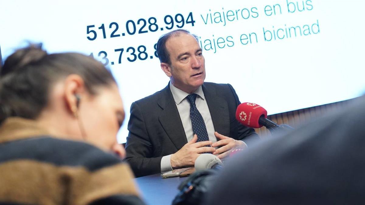 512 millones de viajeros en bus y 13,7 millones de viajes en bicimad en 2025