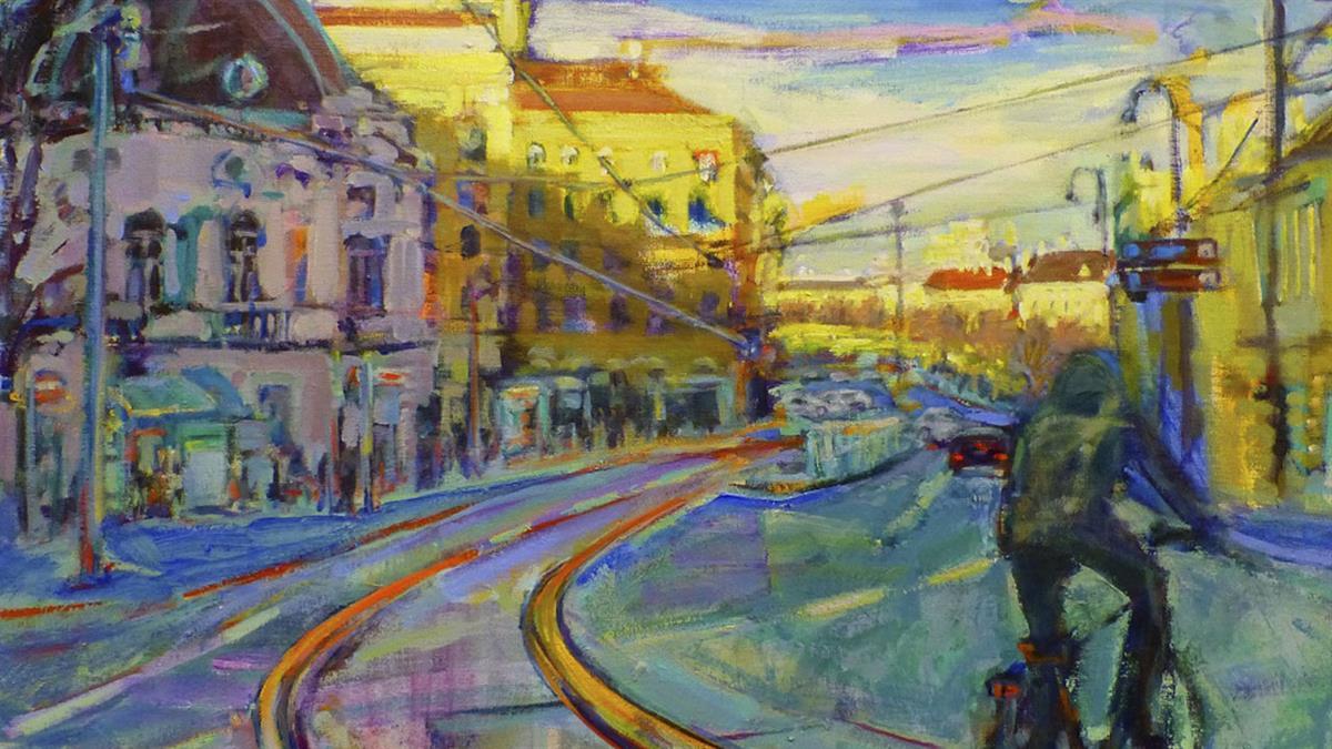 Una muestra colorista que inmortaliza el día a día