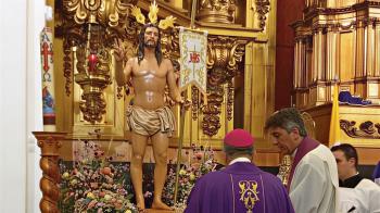 La nueva talla de Jesús Resucitado, bendecida este 8 de marzo, desfilará por las calles de la ciudad el próximo Domingo de Resurrección 