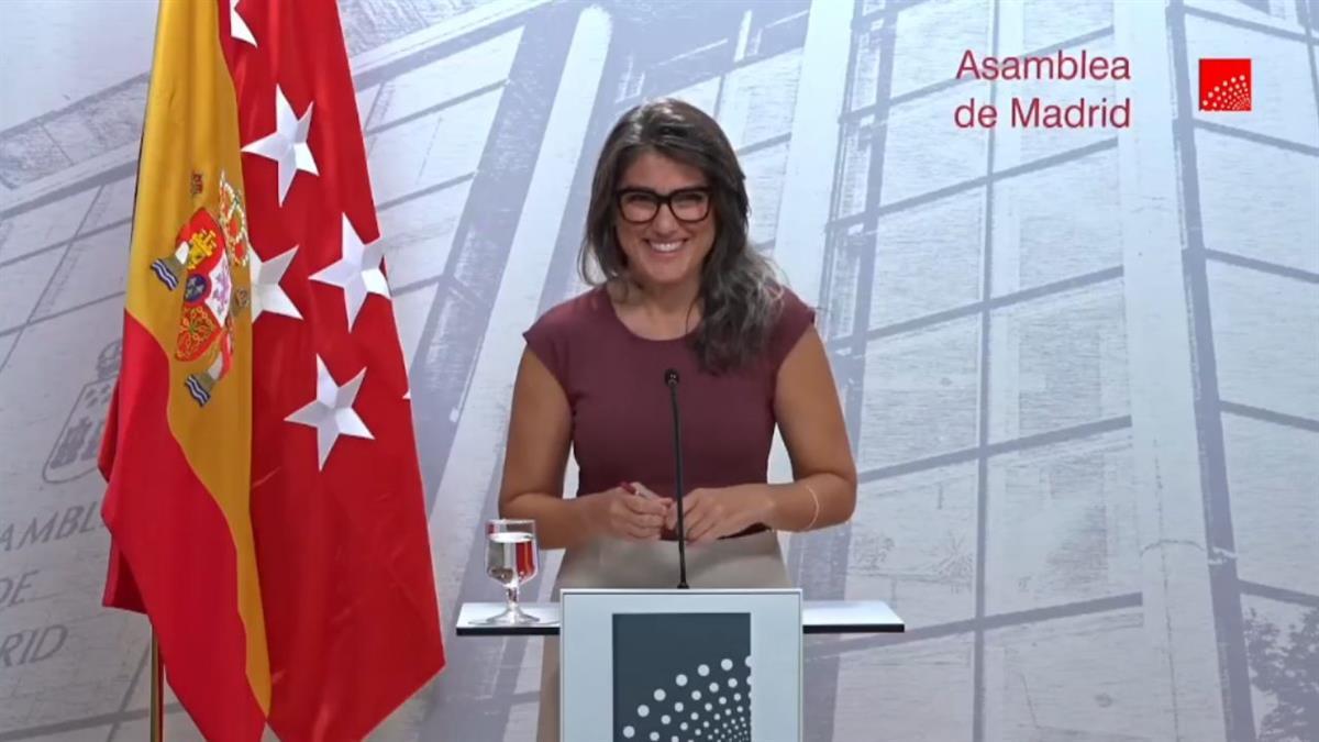 La portavoz de Más Madrid ha entrado a valorar las últimas declaraciones de la presidenta regional