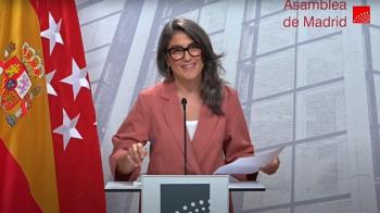 La portavoz de Más Madrid en la Asamblea, Manuela Bergerot, carga contra el PP por el aborto