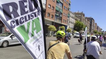 Repartidas en cinco puntos de la ciudad, el pasado domingo se reivindicó la necesidad de una #RedCiclistaYa 