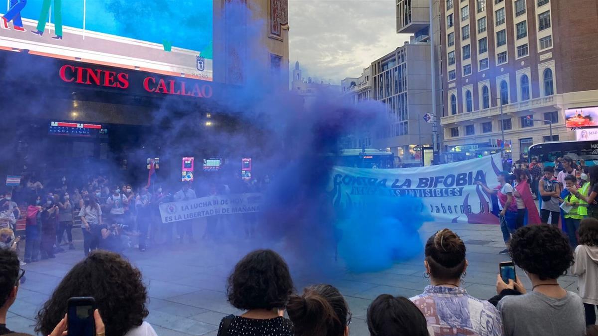 La celebración tenía lugar en la Plaza de Callao