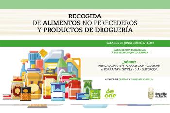 La recogida solidaria se hará el próximo sábado 6 de junio