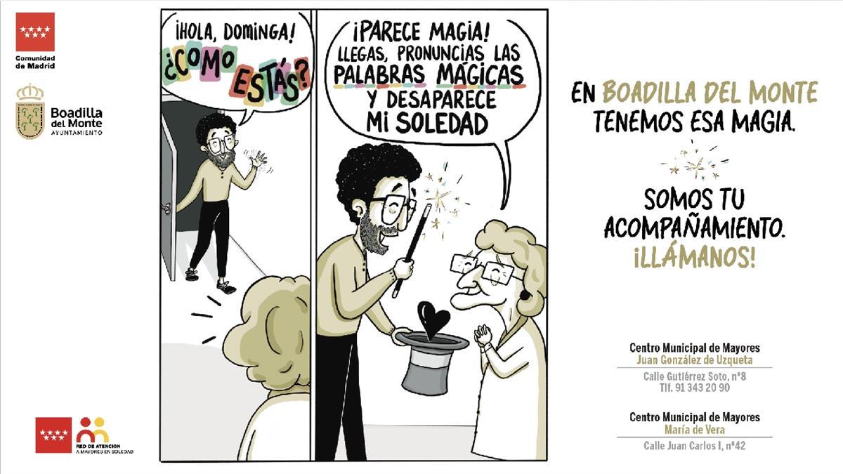 La localidad se suma a la campaña "Dominga habla sola" para concienciar sobre la soledad no deseada 
