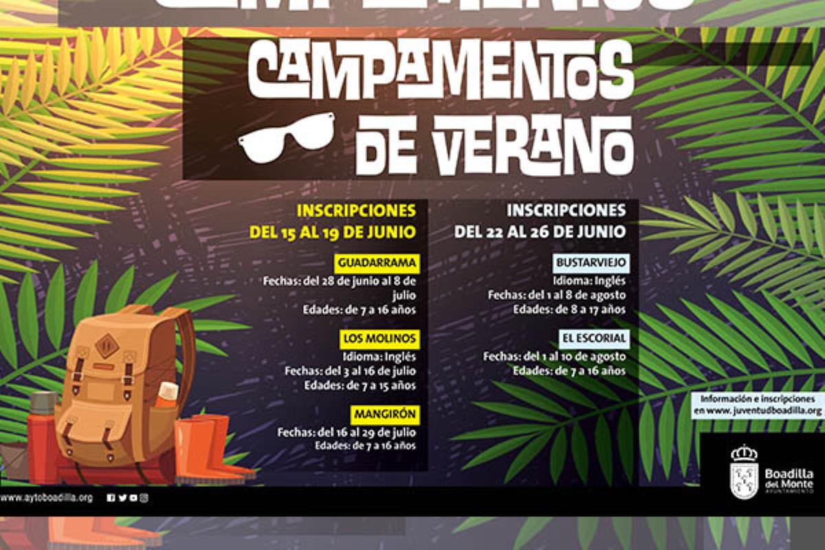 Los campamentos de verano se realizarán en el ámbito geográfico de la región