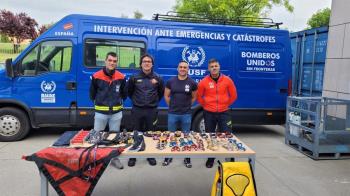 Los bomberos de Alcorcón donan material para Guatemala