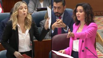 La nueva portavoz del PSOE-M se estrena en el pleno y la presidenta le desea "suerte" tras el paso de medio partido por el parlamento