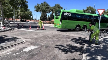 Los trabajos de asfaltado obligarán a modificar el recorrido de las líneas 210, 212, 215, L1, L2 y N204