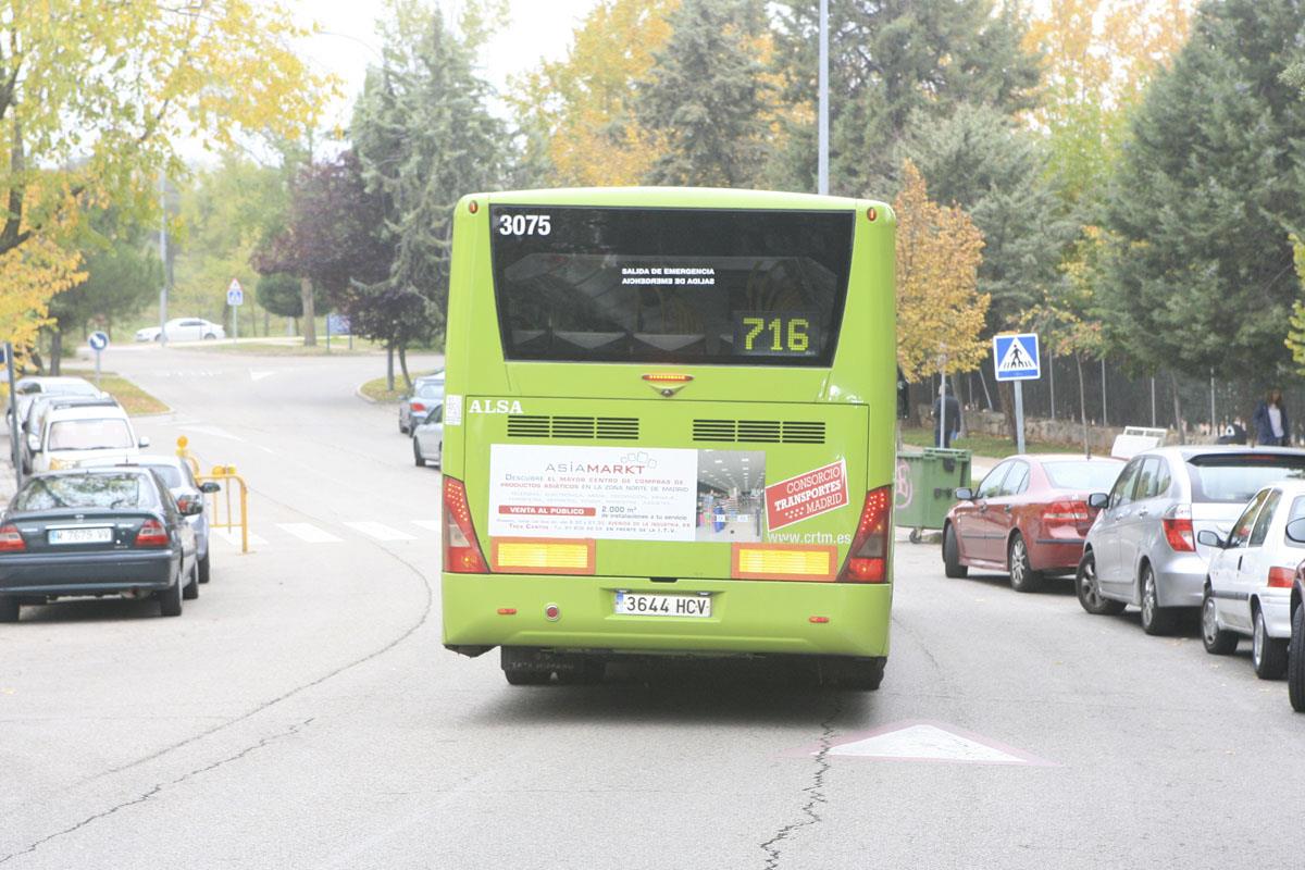 Todas las expediciones de la línea 716 entrarán en Soto de Viñuelas