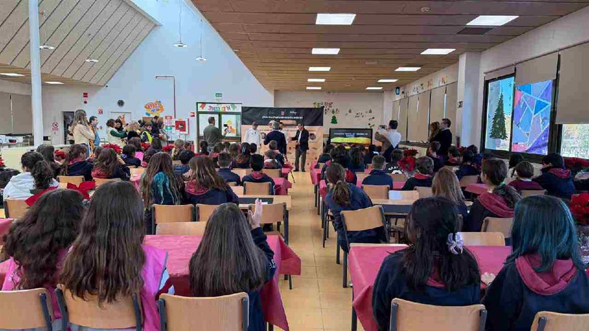 Se trata de una campaña escolar para promover el consumo de carne de vacuno por sus valores nutricionales