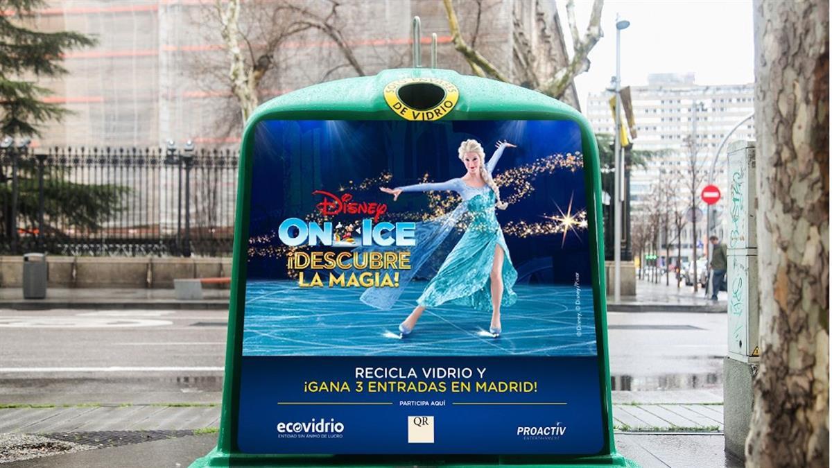 El Ayuntamiento y Ecovidrio lanzan una campaña para fomentar el reciclado mediante el sorteo de entradas para el espectáculo ‘Disney On Ice' 