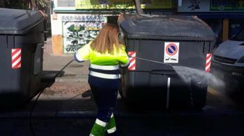 Alcobendas inicia las labores de limpieza en el Distrito Centro