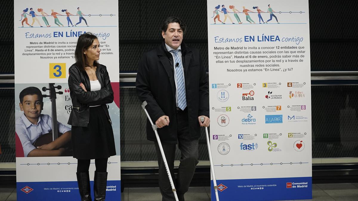 Doce entidades sociales podrán dar visibilidad a la labor que desarrollan en las doce líneas de Metro